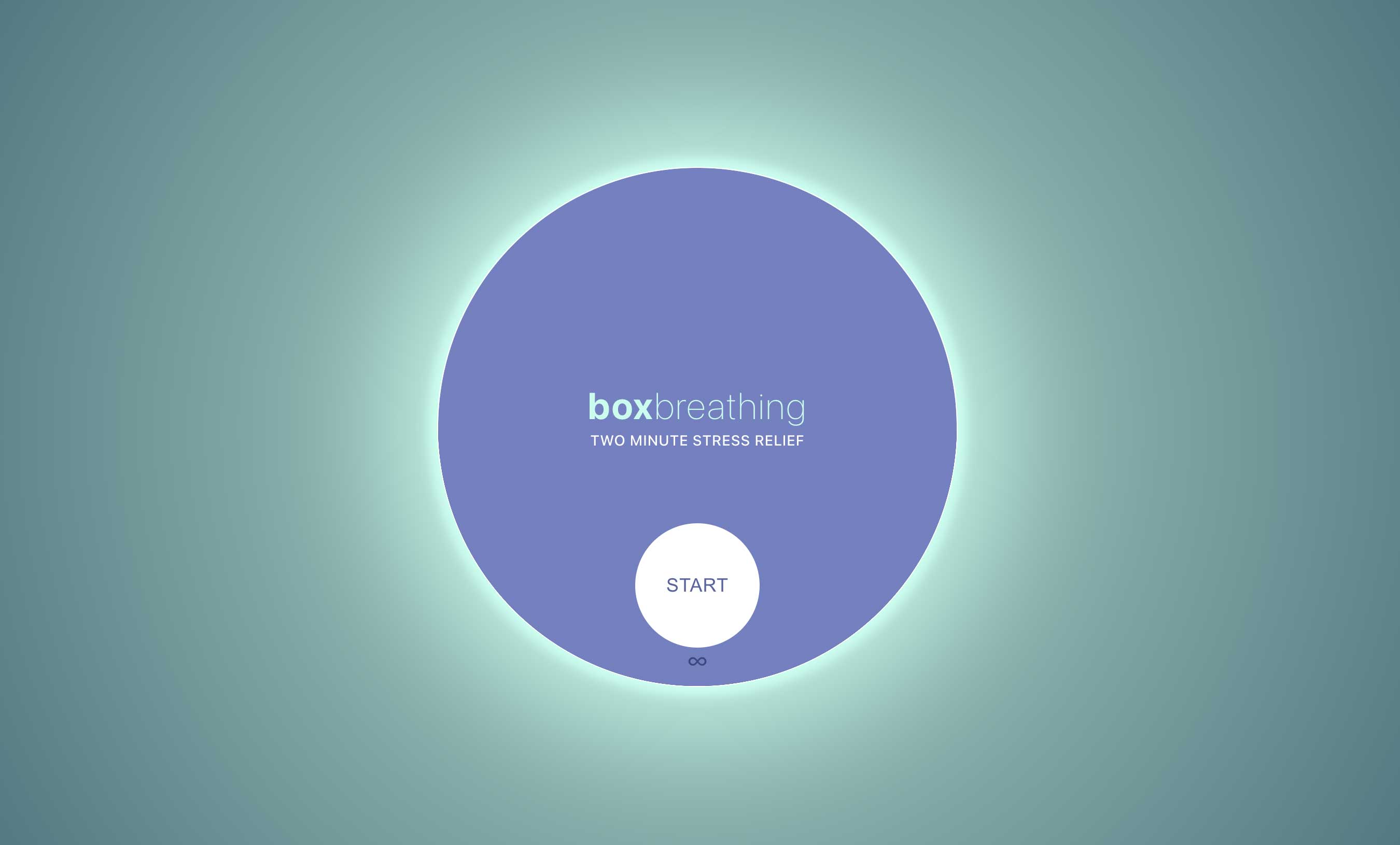 Box Breathing two minute relaxation exercise screenshot